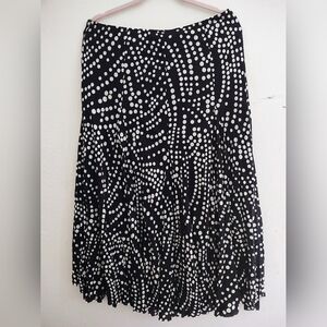 Black and White Polka Dot Skirt
